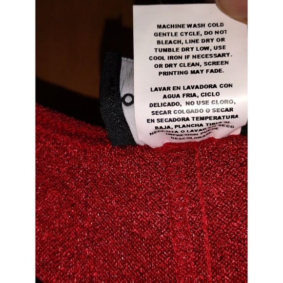 Positive Attitude Womens Size 16 Red Two Piece Jacket Long Dress Floral Açcent - Picture 14 of 14